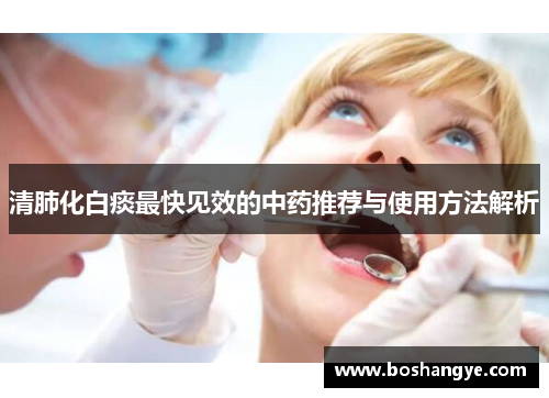 清肺化白痰最快见效的中药推荐与使用方法解析